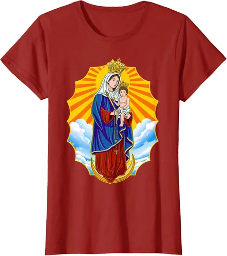 Vista 52 de Chinita Chiquinquira Venezuela Maracaibo Virgen Chiquinquira Chinita Zulia Camiseta negra