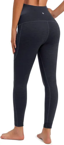 Vista 3 de Heathyoga Leggings de maternidad con bolsillos, leggings de embarazo para mujer, leggings de entrenamiento de maternidad, pantalones de yoga