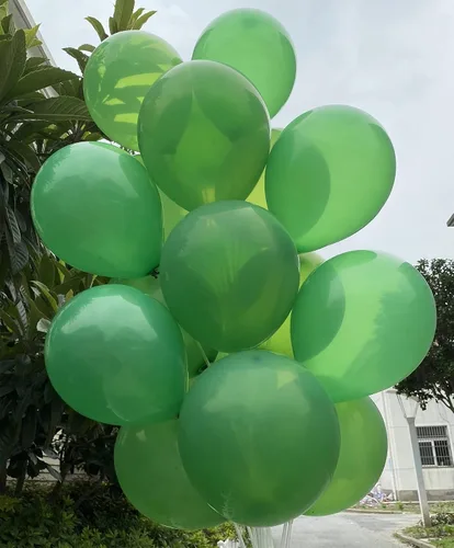 Vista 3 de 100 globos en varios tamaños de 12 y 10 pulgadas, perfectos para Navidad, día de San Patricio, brochas, graduaciones, decoraciones de fiesta de baby