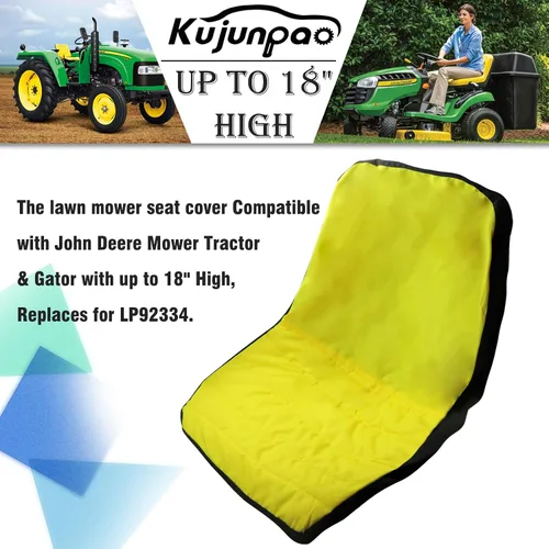 Vista 5 de LP92334 Funda de Asiento para Cortacésped Compatible con Cortacésped de John Deere Tractor & Gator con hasta 18 Pulgadas de Altura