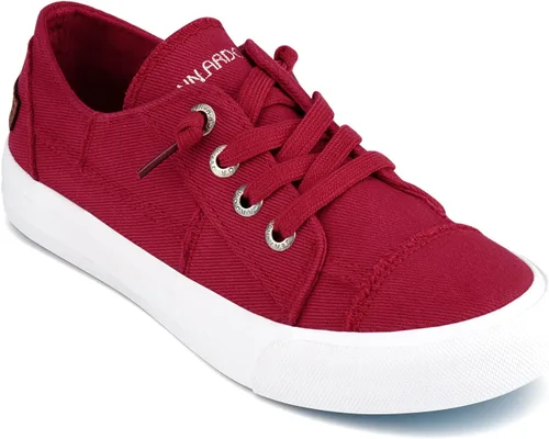 Vista 2 de JENN ARDOR Womens Canvas Shoes Play Sneakers Slip on Low Tops Casual Tennis Shoes Fashion Shoes