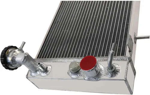 Vista 6 de Radiador para Jeep Cherokee Wagoneer Comanche 1984-2001 2.1L 2.5L L4 2.8L V6 4.0L L6 Gas, 1 fila de radiador de aluminio de rendimiento completo