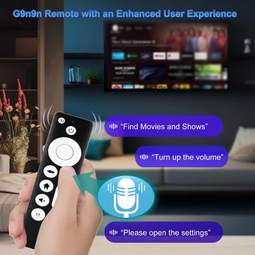 Vista 7 de Mando a distancia de repuesto con asistente de voz para Chromecast con Google TV 4K/HD – Snow (modelo G9N9N) – Compatible con Google TV Streamer
