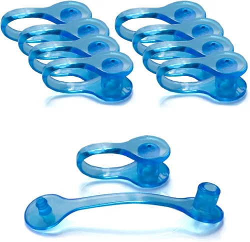 Vista 19 de 10 piezas The Acrylic Place plástico llavero conector pestaña/broche/clip (transparente)