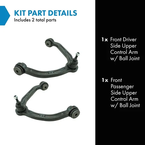 Vista 158 de Conjunto de Brazo de Control Inferior Delantero y Junta Esférica TRQ para Lado del Conductor y del Pasajero 2 Piezas Compatible con Ford Mustang GT