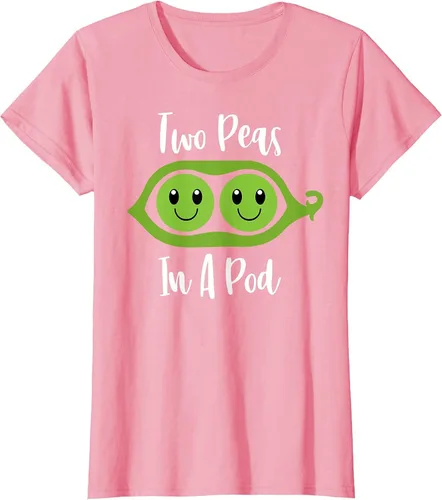 Vista 52 de Two Peas in A Pod Couples Matching Best Friend Cute Veg T-Shirt Baby Blue