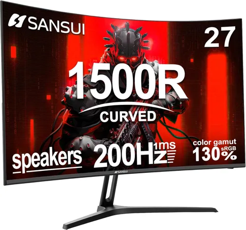 Vista 14 de SANSUI - Monitor de 22 Pulgadas 120Hz, Monitor de Computadora FHD con Relación de Contraste 4000:1 con Sincronización Adaptativa, HDR 100% sRGB