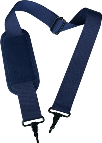 Vista 10 de Correa de hombro universal de repuesto para laptop, cinturón cómodo ajustable duradero de 55 pulgadas con ganchos de metal para maletín, bolsa