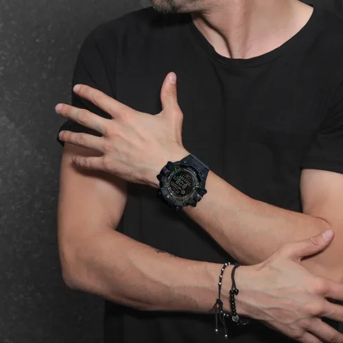 Vista 6 de 8050 Digital Watch for Men Modern Style and Multifunctional Features Wirst Watch for Men's Fashion and Functionality