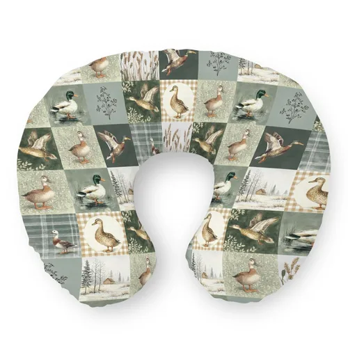 Vista 14 de Fundas de almohada de lactancia de retazos de caza, diseño de camuflaje y ciervos, funda de lactancia suave y elástica para almohadas de lactancia