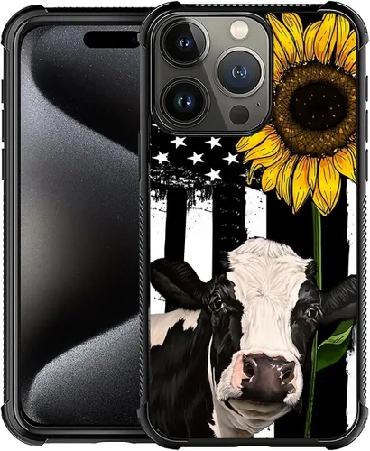 Vista 647 de Funda compatible con iPhone 15, diseño de elefantes africanos, diseño increíble a prueba de golpes, antiarañazos, carcasa trasera de policarbonato