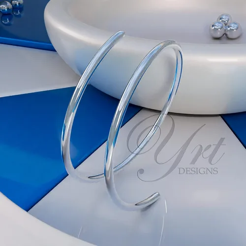 Vista 4 de Anillos de nariz finos en espiral, plata, oro, oro rosa, negro