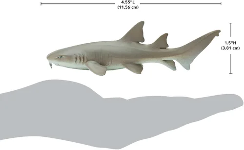 Vista 3 de Safari Ltd. Figura de tiburón enfermera – Figura de modelo realista de 5.5 pulgadas – Juguete educativo para niños, niñas y niños a partir de 3 años