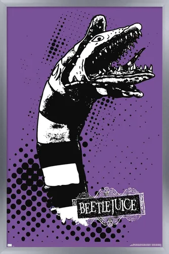 Vista 11 de Trends International Beetlejuice - Póster de pared de gusano de arena, 22.4 pulgadas de largo x 14.7 pulgadas, versión enmarcada de madera