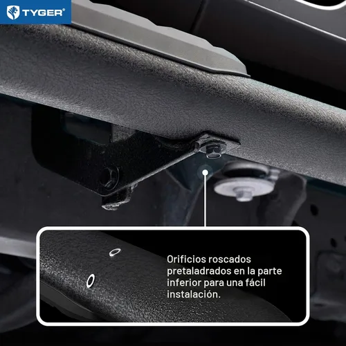 Vista 7 de Tyger Auto Estribos de 3.5 pulgadas compatibles con Ram 1500 2019-2026 (no compatible con 19-24 Classic) Quad Cab TG-SS2D35128 Barras Nerf