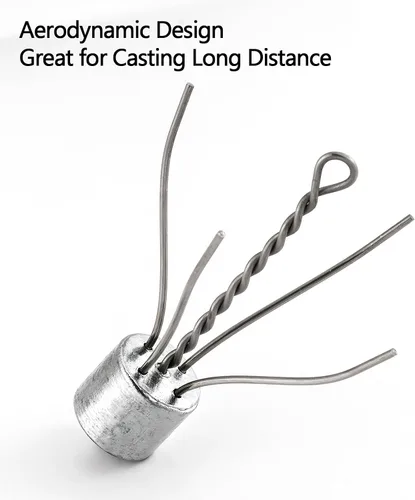 Vista 7 de Dr.Fish Paquete de 5 Spider Surf Pesca Sputnik Sinker 1oz-8oz Agua Salada Beach Casting Sea Bottom Holder