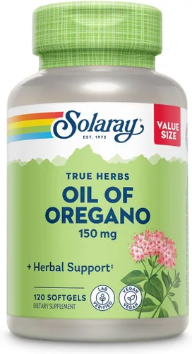 Vista 4 de SOLARAY Oil of Oregano 150 mg Softgels, 120 Softgels (Pack of 2)