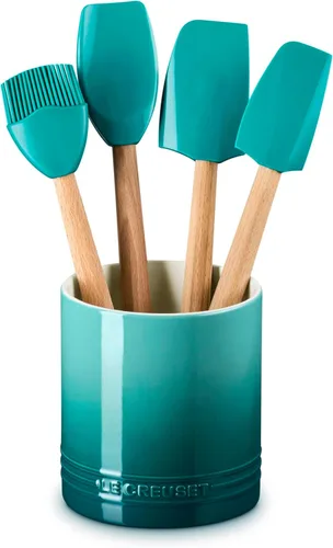 Vista 59 de Le Creuset Silicone Signature - Espátula mediana, sal marina Sea Salt