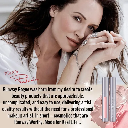 Vista 8 de Runway Rogue Brillo de labios clásico, brillo labial hidratante ultra transparente rosa perlado pálido, 'Bride in Show