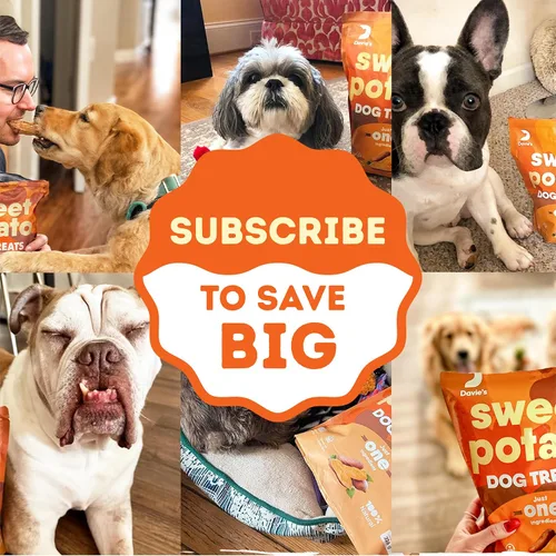 Vista 9 de Golosinas de Batata Dulce para Perros Davie's - Masticables saludables y naturales para perros, bajos en grasa, bolsa de 1 libra