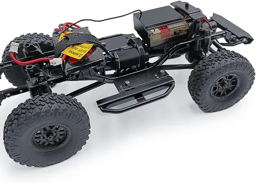 Vista 5 de RCLIONS Metal Pedal Junta lateral Rock Sliders para Axial SCX24 Deadbolt JLU CRC Bronco Gladiator 1/24th RC Crawler Car