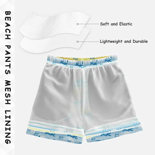 Vista 5 de Aslsiy Boys' Swim Trunks Surfboard Boys Beach Board Shorts Quick Dry Kids Swimwear