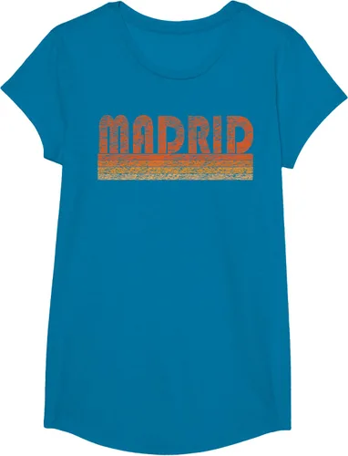 Vista 78 de clásico Retro Madrid playera, hombre 3XL, Asphalt Negro