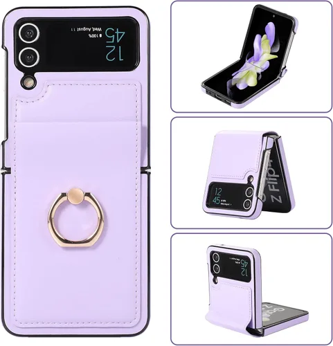 Vista 7 de Funda compatible con Samsung Galaxy Z Flip 3, protector de teléfono inteligente a prueba de golpes, funda plegable de moda para Galaxy Z Flip 3