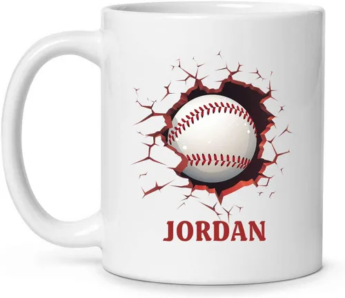 Vista 10 de Tazas personalizadas de gran fútbol americano, Personalizado elegir nombre taza de café de fútbol americano, Taza de té de fútbol personalizado