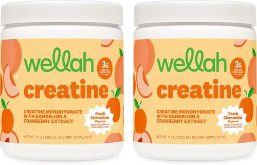 Vista 26 de Wellah Creatina para mujer (Blue Hawaii) 50 porciones, 0.11 onzas por porción Con diente de león y extracto de arándano