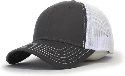 Vista 17 de Gorra de béisbol de camionero de malla de algodón de dos tonos de malla de algodón de dos tonos