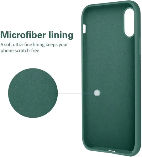 Vista 6 de OTOFLY Funda para iPhone XR, Protección contra Caídas de Grado Militar, Funda Protectora con Parachoques de Cuerpo Completo de Goma de Silicona