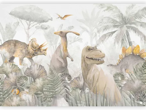 Vista 18 de artgeist Mural de pared Dinosaurios 79 x 55 pulgadas - Papel tapiz no tejido XXL Decoración de pared de forro polar Impresión fotográfica Diseño