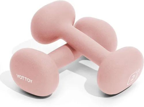 Vista 9 de YOTTOY Juego de mancuernas de 2, pesas de mano de 2-15 libras para mujeres, pesas de mano antideslizantes para gimnasio en casa, entrenamiento