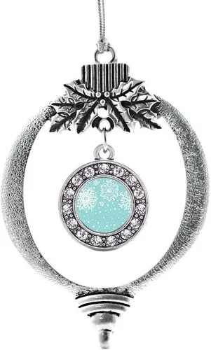 Vista 453 de Inspired Silver - Adorno de cromosoma 21 con dije de círculo de plata con joyas de circonita cúbica