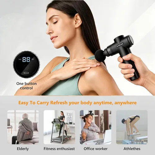 Vista 5 de AERLANG Mini Massage Gun Portable Deep Tissue Percussion Muscle Massager