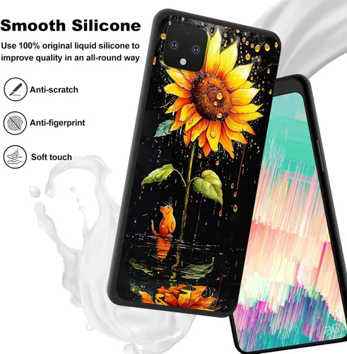 Vista 471 de Funda delgada para Google Pixel 4 XL, funda delgada de silicona de TPU suave a prueba de golpes para Google Pixel 4 XL, astronauta Galaxy