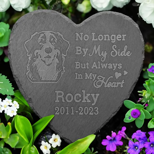 Vista 34 de Piedra conmemorativa de Akita Inu, regalos conmemorativos de Akita Inu, regalos para la pérdida de Akita Inu, en memoria de Akita Inu, regalos