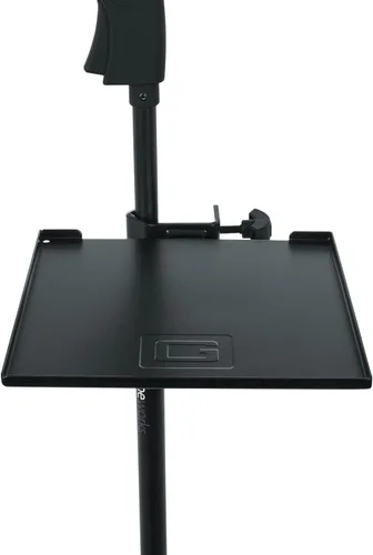 Vista 6 de Gator Frameworks Estante utilitario con abrazadera para soporte de micrófono con capacidad de peso de 10 libras, 9" x 9" (GFW-SHELF0909)