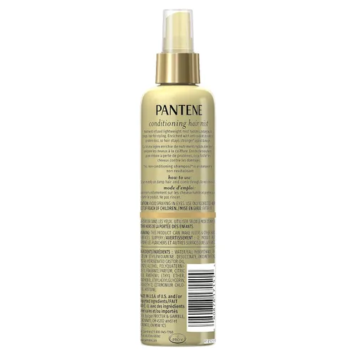 Vista 2 de Pantene Pro-V Nutrient Boost Moisture Conditioning Mist Desenredante nutritivo y renovador, 8.5 onzas líquidas Desenredante