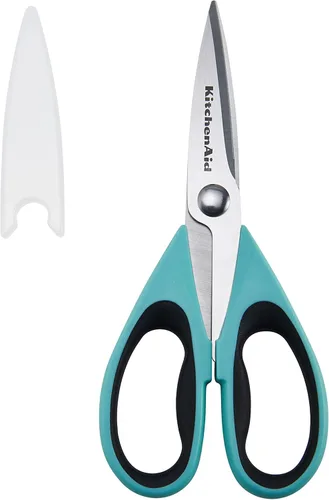 Vista 5 de KitchenAid Abrelatas y abrebotellas multifunción Soft Classic, 8.29 pulgadas, Ocean Drive y tijeras multiusos con funda protectora, 8.72 pulgadas