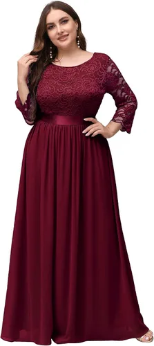 Vista 2 de Alisapan 7412 - Vestido largo de dama de honor para mujer