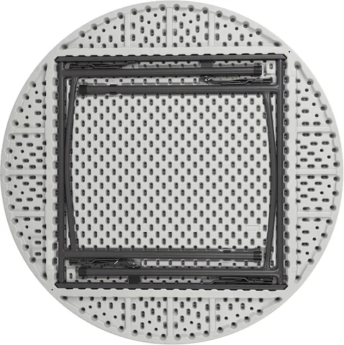 Vista 7 de Lorell Mesa de banquete, 48 x 48 x 29-1/4 pulgadas, platino