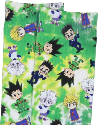 Vista 3 de Bioworld Hunter X Hunter Anime Chibi Characters - Calcetines sublimados para adultos, 1 par, Hunter X Hunter 2