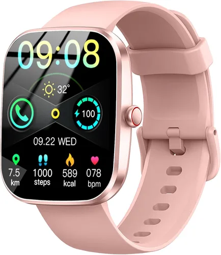 Vista 8 de Reloj inteligente con pantalla táctil HD de 1.91 pulgadas, rastreador de actividad física con llamadas Bluetooth, reloj de fitness con monitor