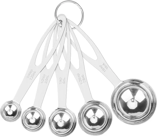 Vista 11 de Juego de Mini Cucharas Medidoras, Cucharas Medidoras de Acero Inoxidable de Alta Resistencia para Cocinar y Hornear, Cuchara de Mesa y Cuchara de Té