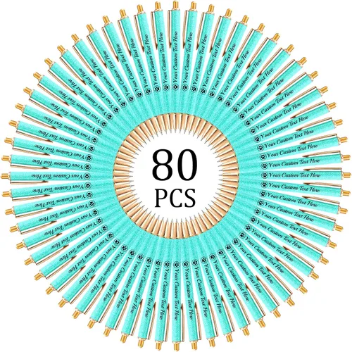 Vista 53 de Hasta 100 bolígrafos personalizados con nombre a granel, bolígrafo con purpurina de impresión personalizada, grabado gratis, texto con logotipo