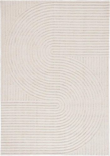 Vista 6 de SAFAVIEH South Hampton Collection - Alfombra decorativa, 2 x 3 pies, color beige, lana abstracta hecha a mano, ideal para zonas de alto tráfico