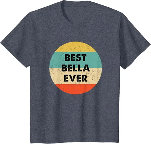 Vista 64 de Bella Name - Camiseta, Negro, S