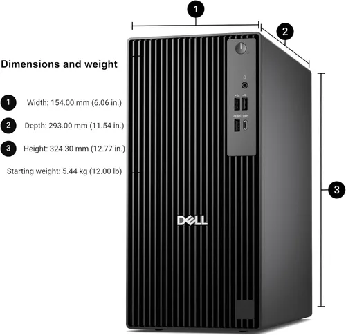 Vista 6 de Dell OptiPlex - Computadora de escritorio Torre, Intel 14-Core i5-14500 de 14ª generación (hasta 5.0 GHz), 64 GB DDR5 RAM, SSD PCIe de 2 TB, PC